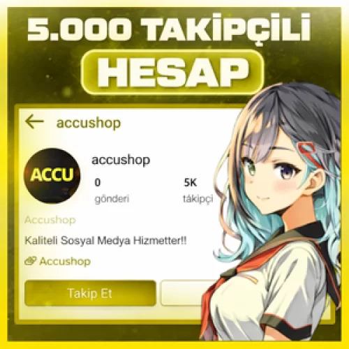 ⭐AYNI GÜN TESLİM⭐ İNSTAGRAM 5.000 TAKİPÇİLİ KIZ HESABI